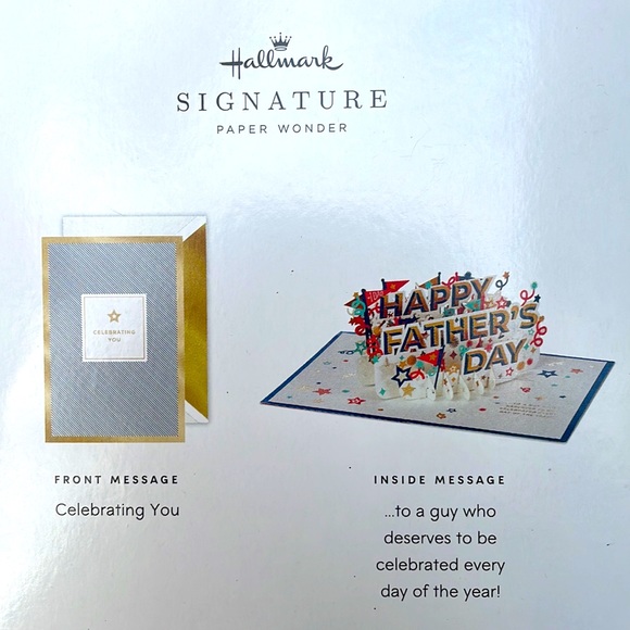 ⚜️Hallmark Pop Up 3D Fathers Day Card! NWT! - Picture 3 of 3